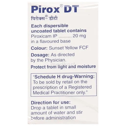 pirox dt tablet 10's